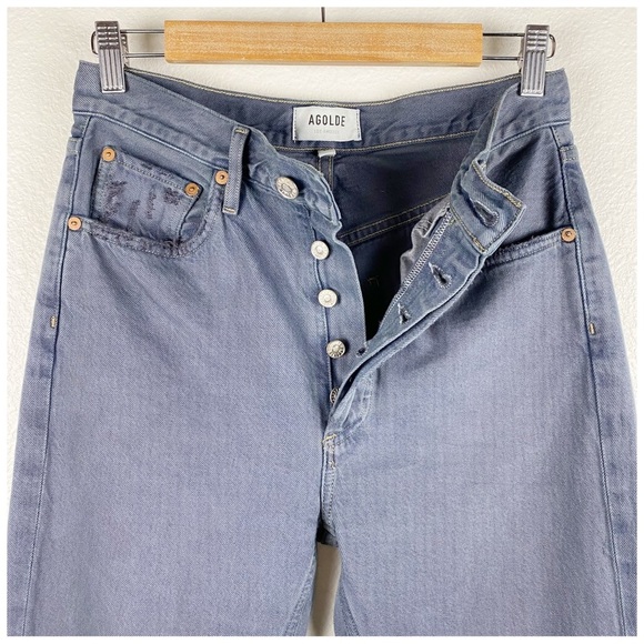 Agolde Riley Crop Jeans Size 27 - Picture 4 of 8